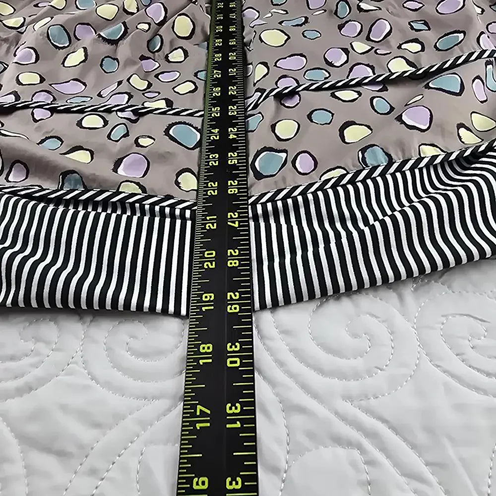 Y2K BCBGMAXAZRIA Polka Dot Dress Multicolor Bubble Print Strappy Size 6 - Picture 8 of 9